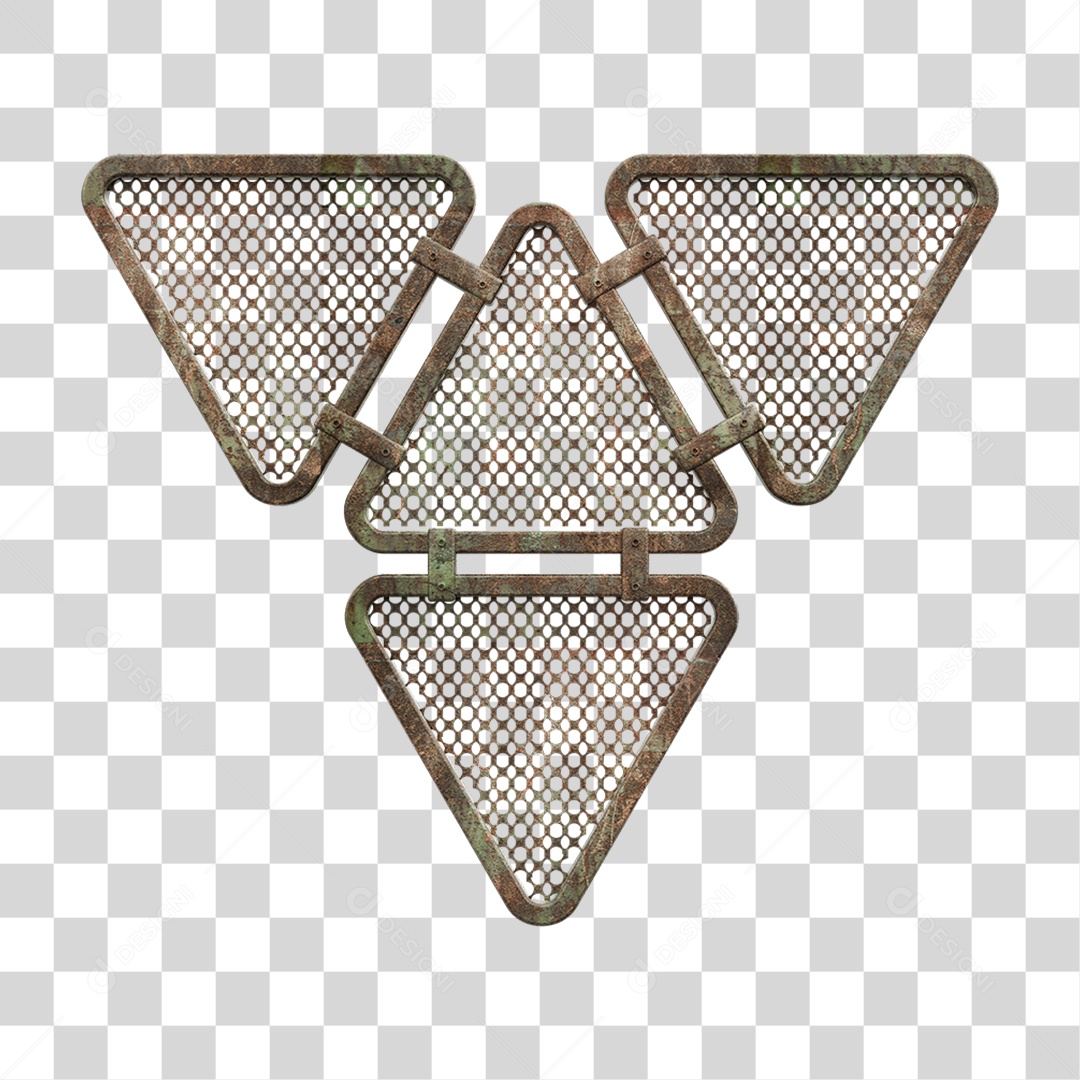 Painel Triangular PNG Transparente