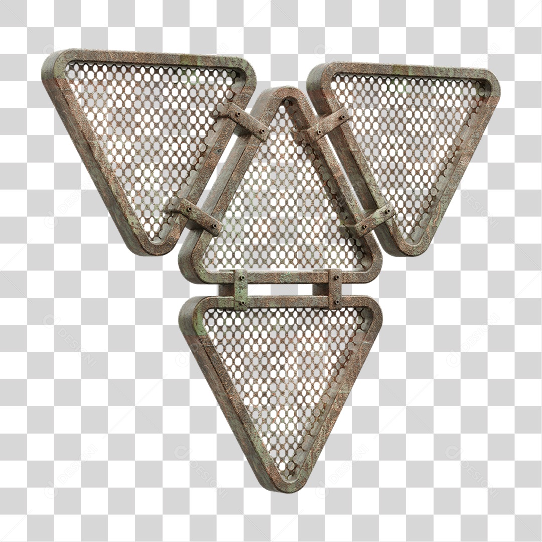 Painel Triangular PNG Transparente