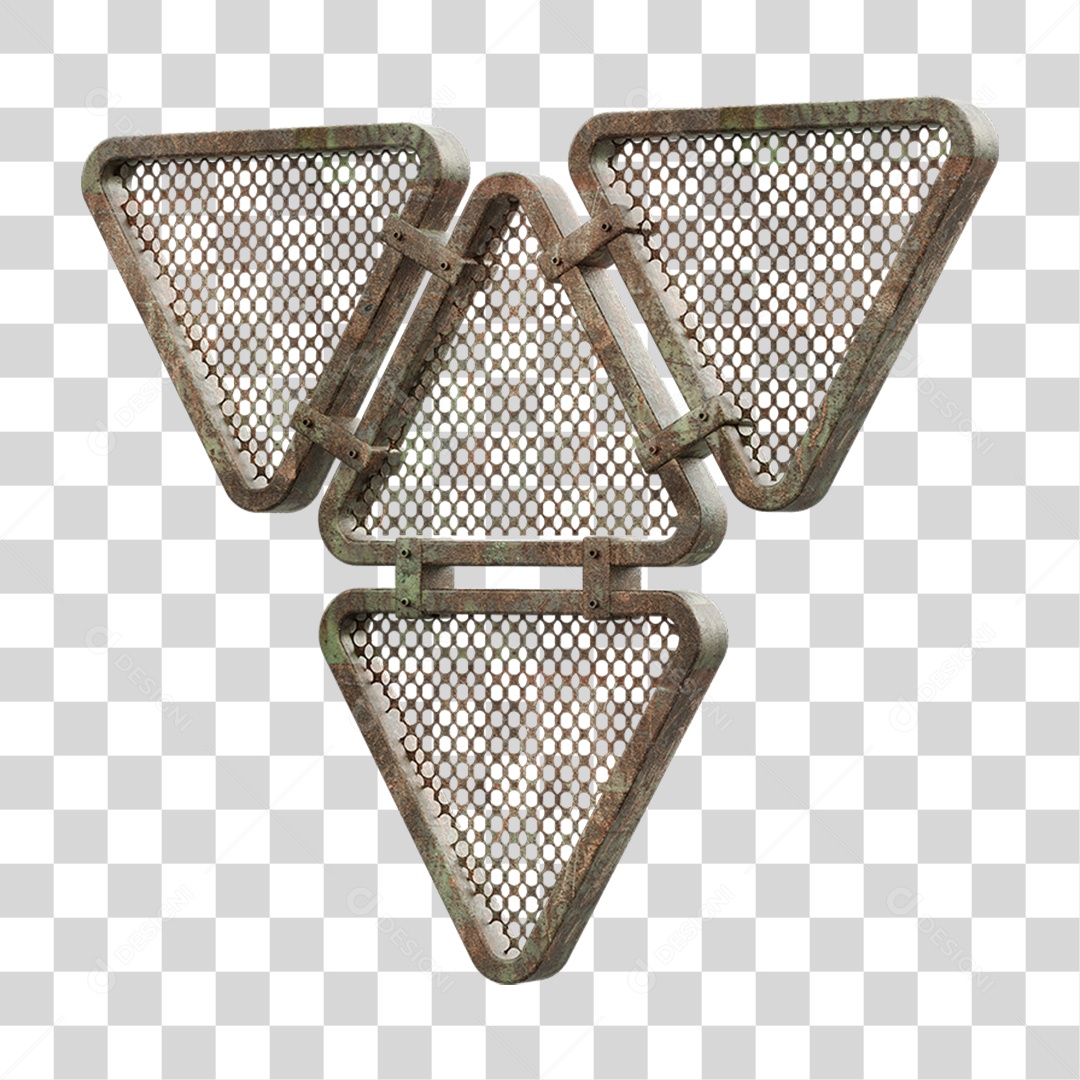 Painel Triangular PNG Transparente