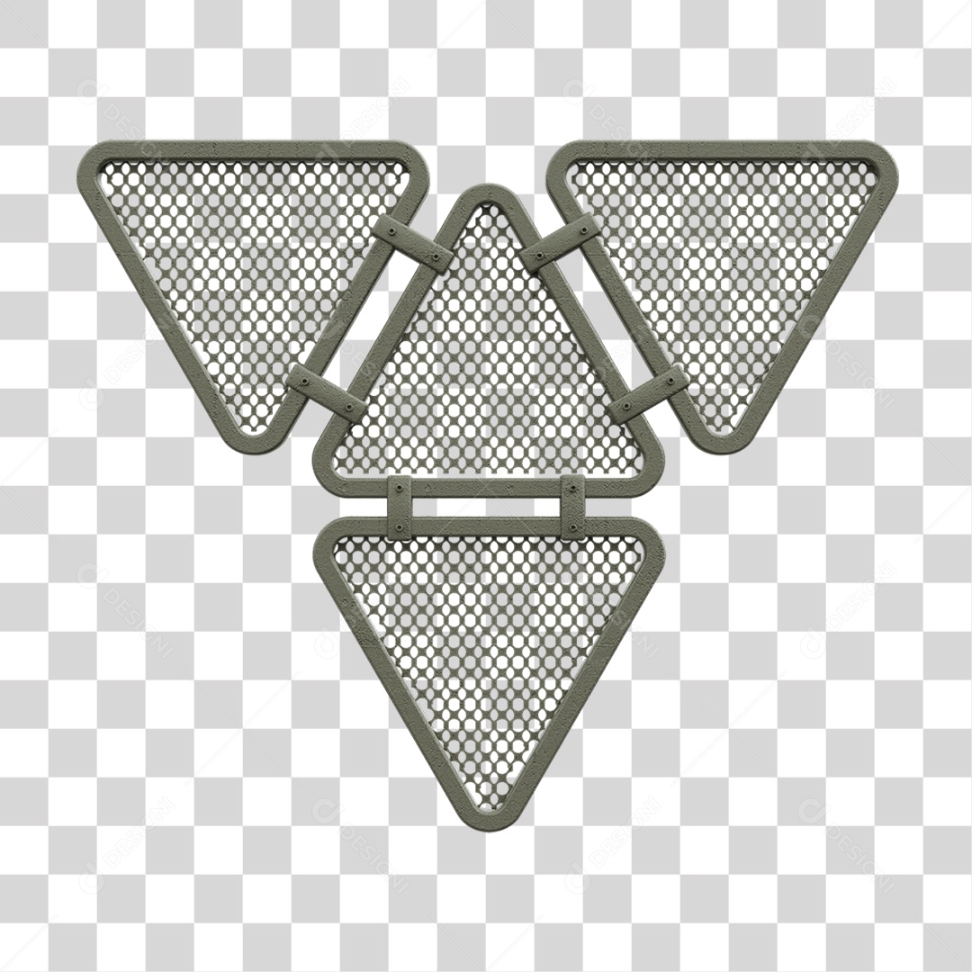 Painel Triangular PNG Transparente