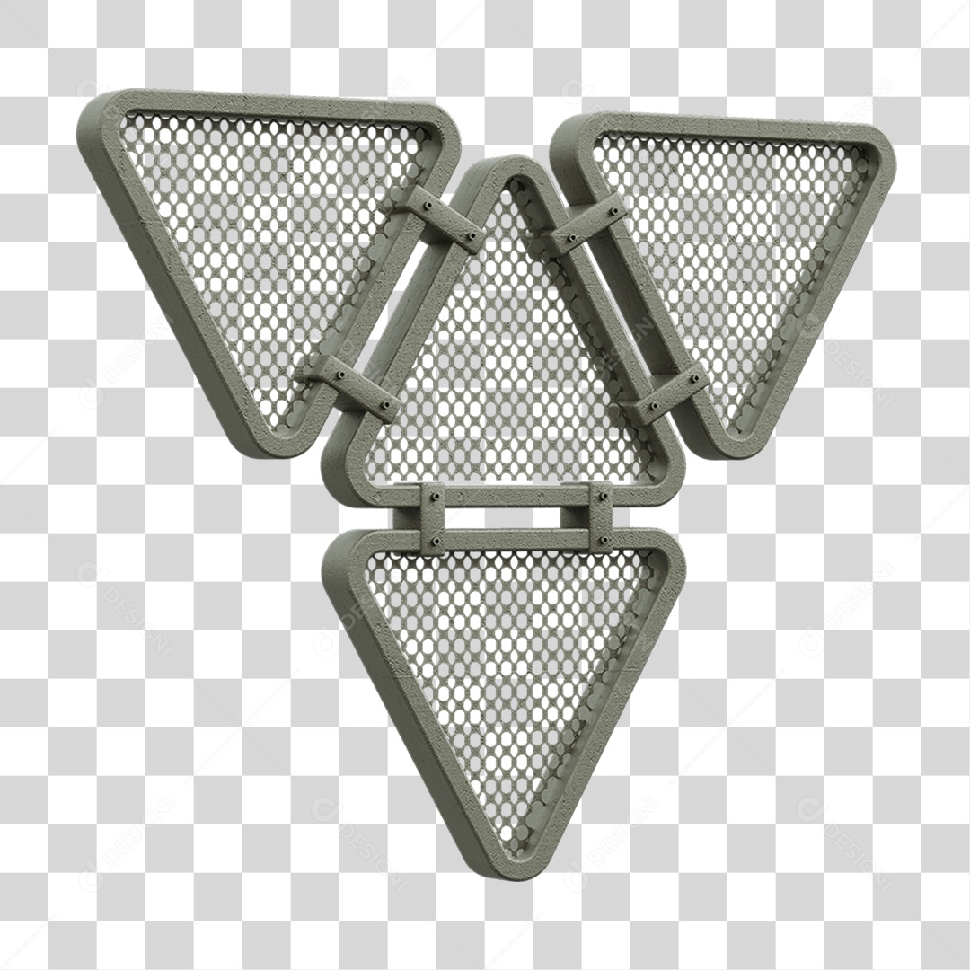 Painel Triangular PNG Transparente