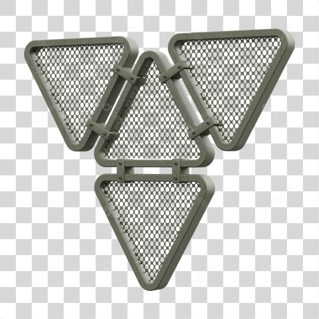 Painel Triangular PNG Transparente