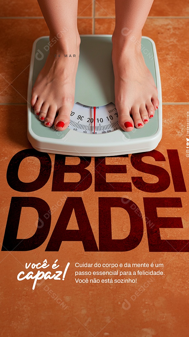 Story Dia da Obesidade 04 De Março Social Media PSD Editável