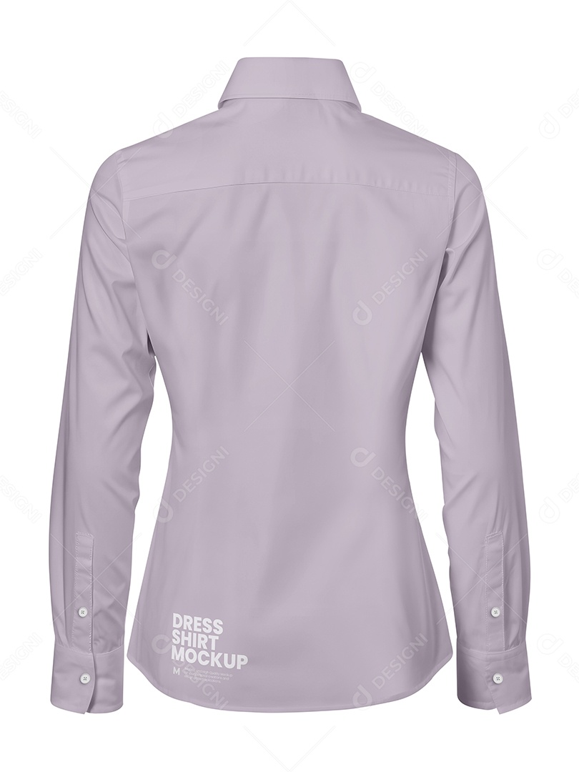 Camisa Manga Longa Feminina Mockup PSD Editável