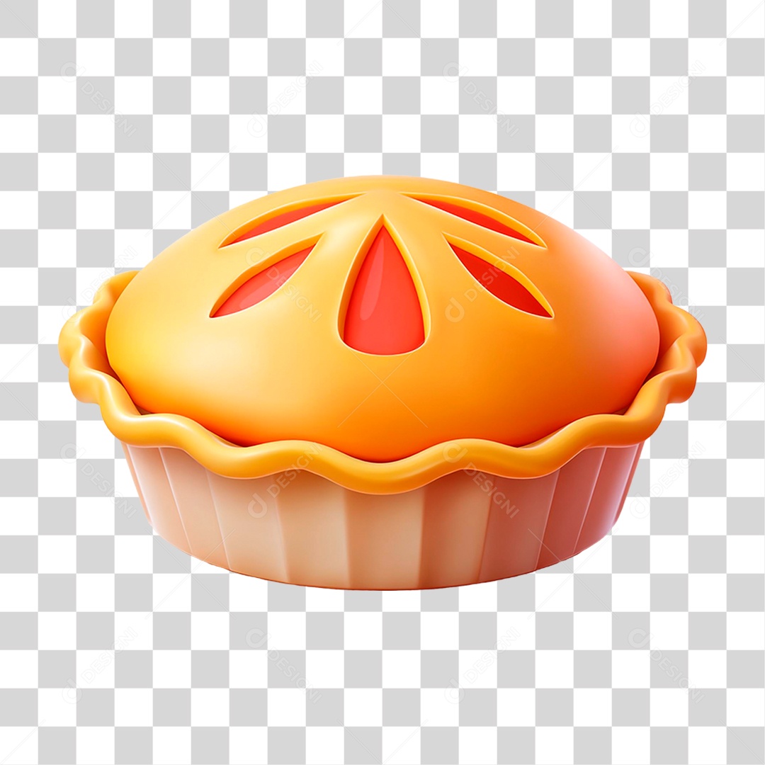 Torta de Maçã PNG Transparente