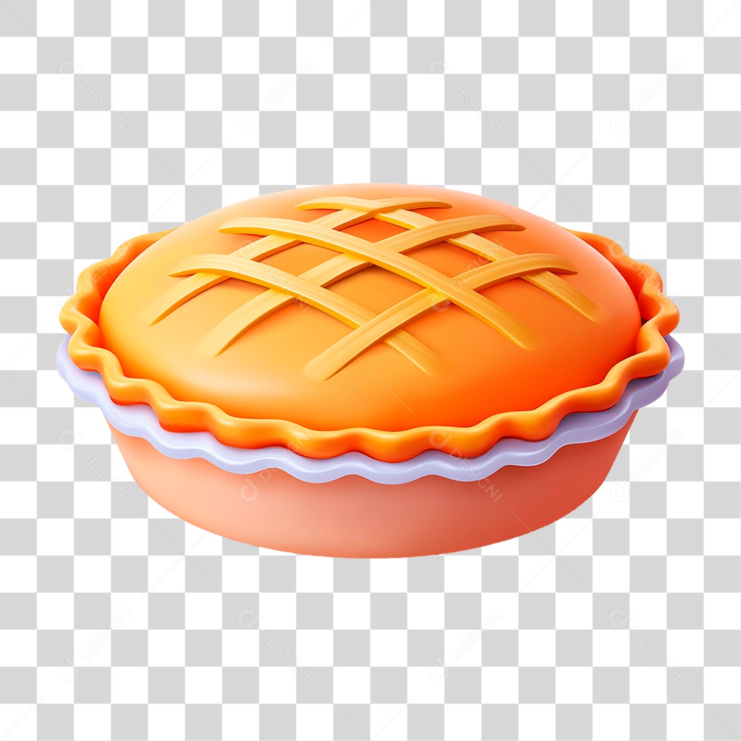 Torta de Maçã PNG Transparente