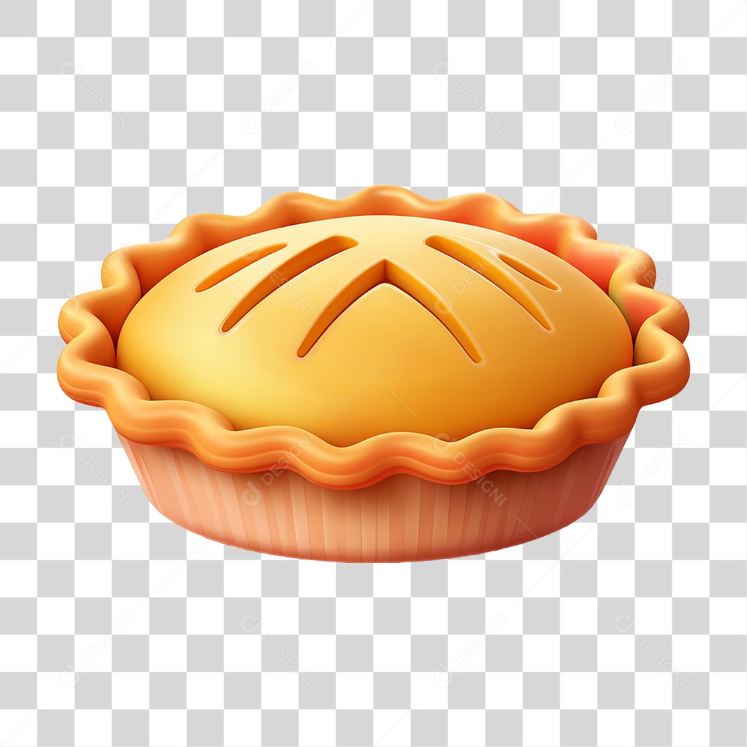 Torta de Maçã PNG Transparente