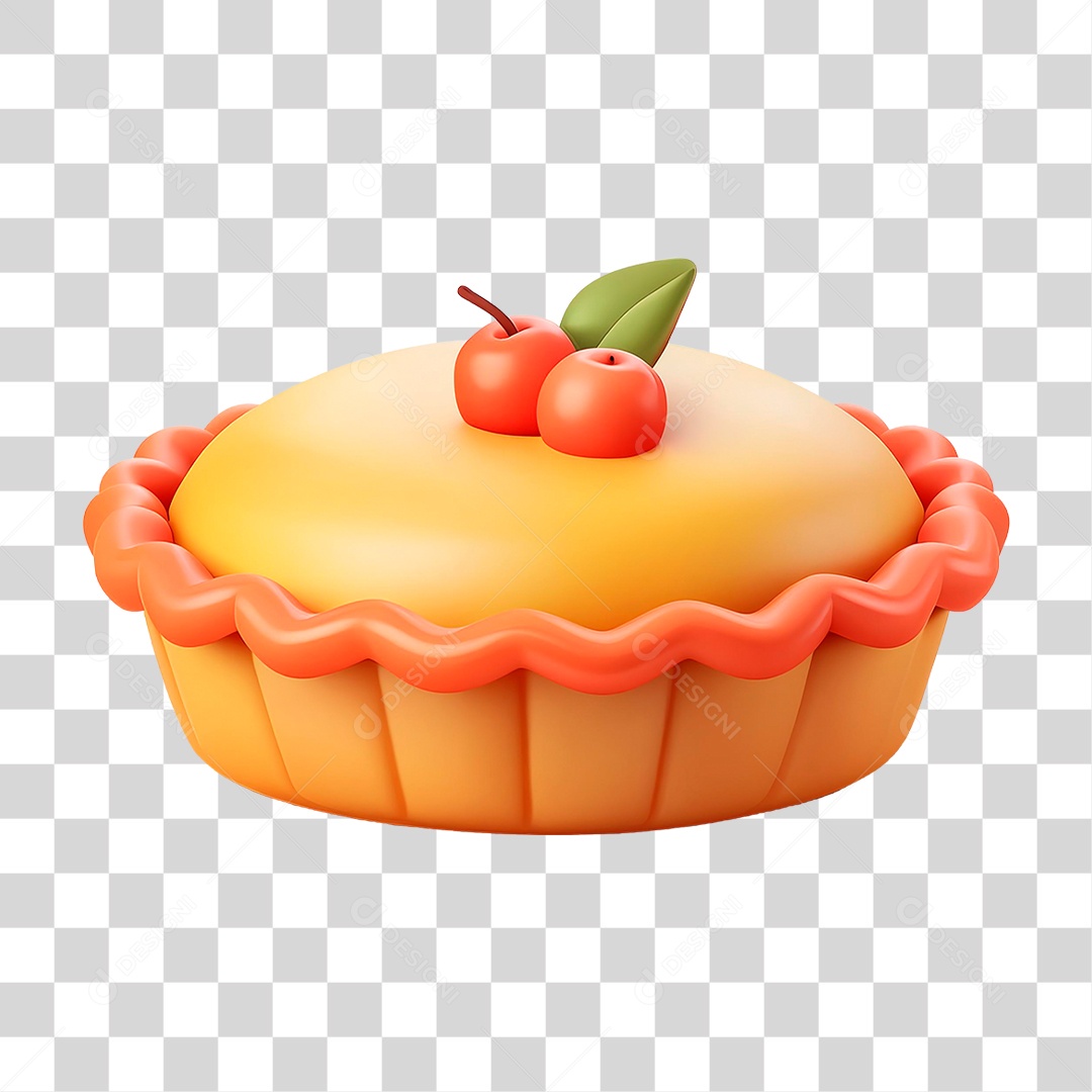 Torta de Maçã PNG Transparente