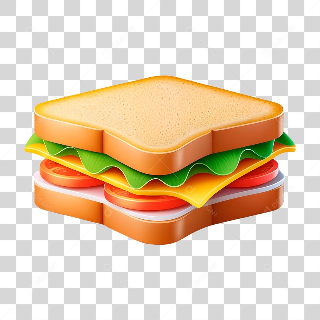 Sanduíche de Presunto PNG Transparente