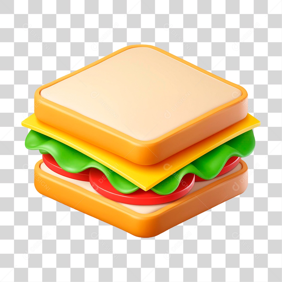 Sanduíche de Presunto PNG Transparente