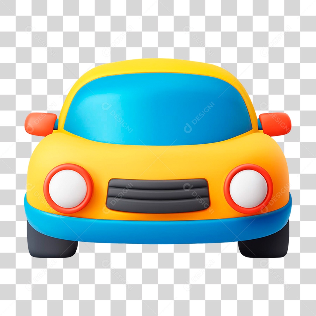 Carro Amarelo PNG Transparente