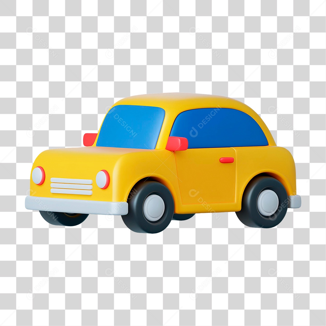 Carro Amarelo PNG Transparente