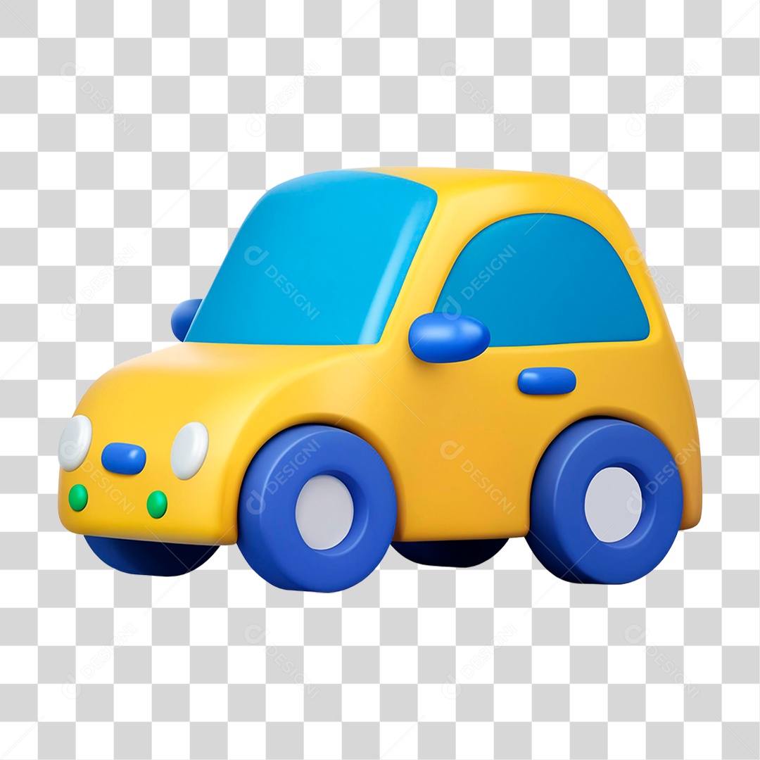 Carro Amarelo PNG Transparente
