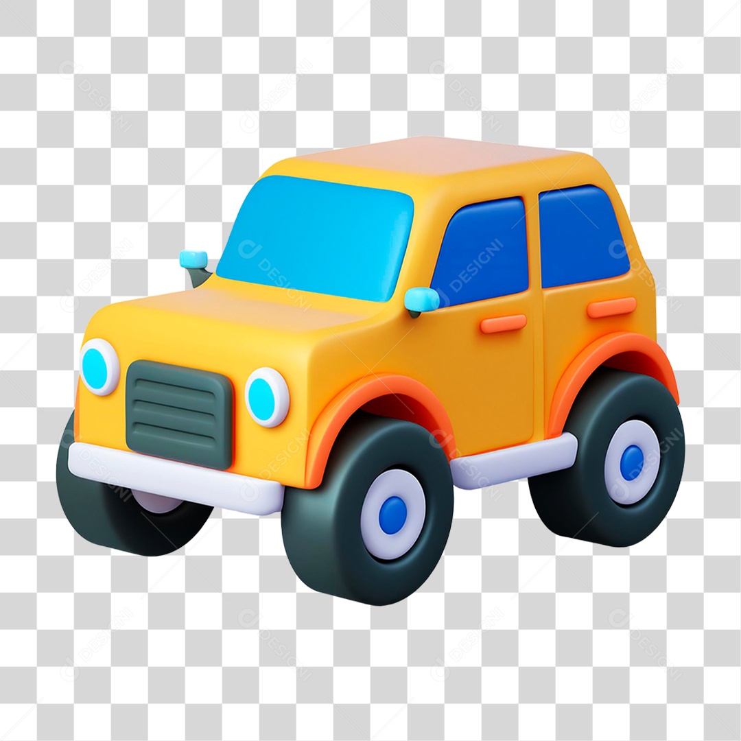 Carro Amarelo PNG Transparente