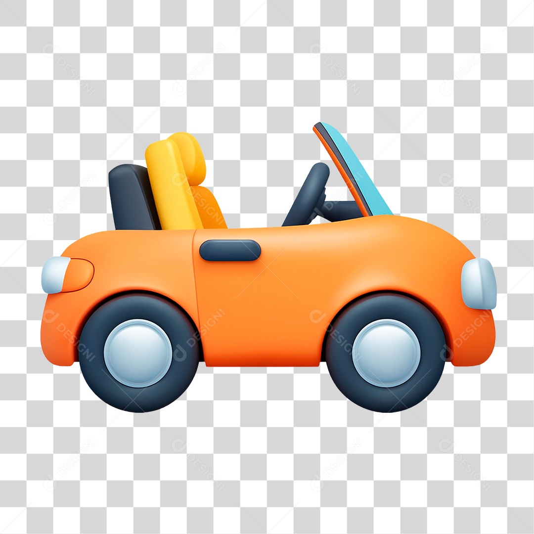 Carro Amarelo PNG Transparente