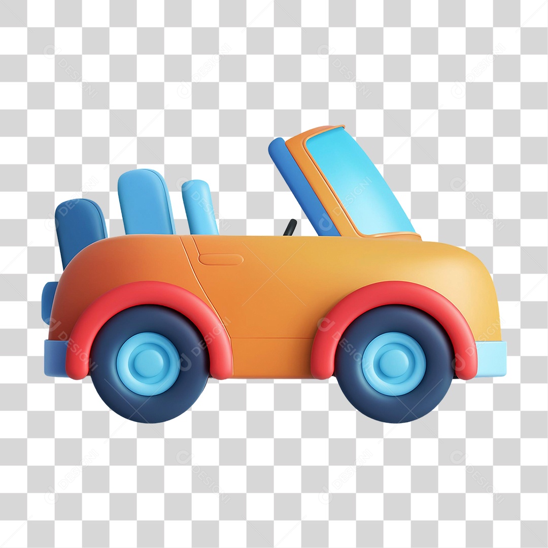 Carro Amarelo PNG Transparente