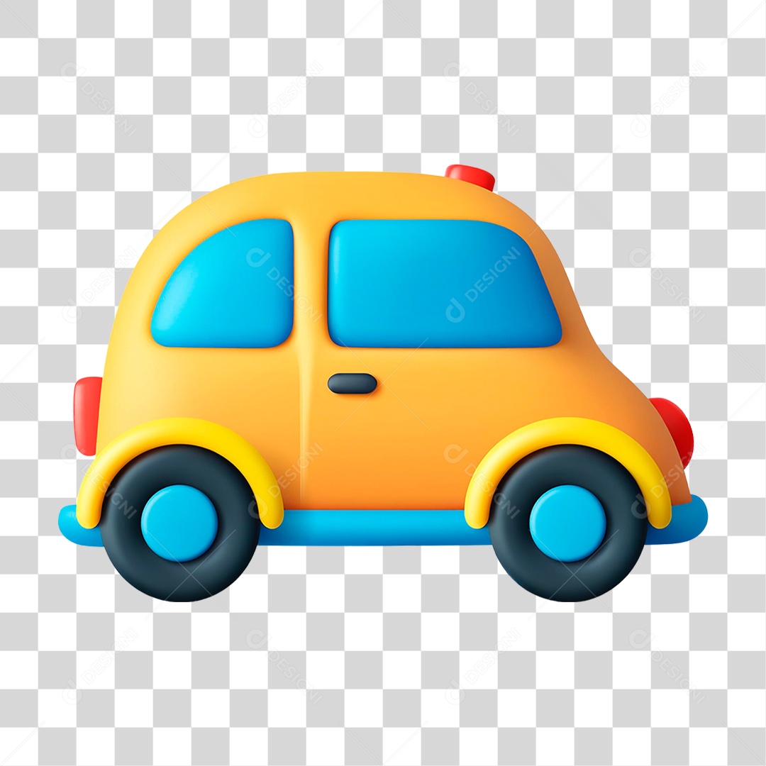 Carro Amarelo PNG Transparente