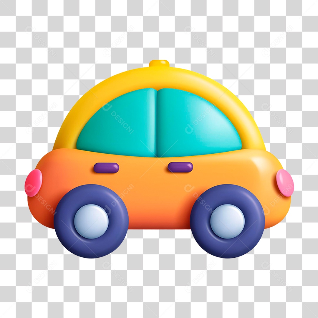 Carro Amarelo PNG Transparente