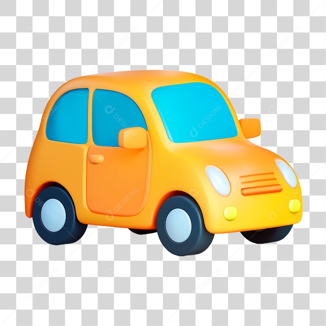 Carro Amarelo PNG Transparente