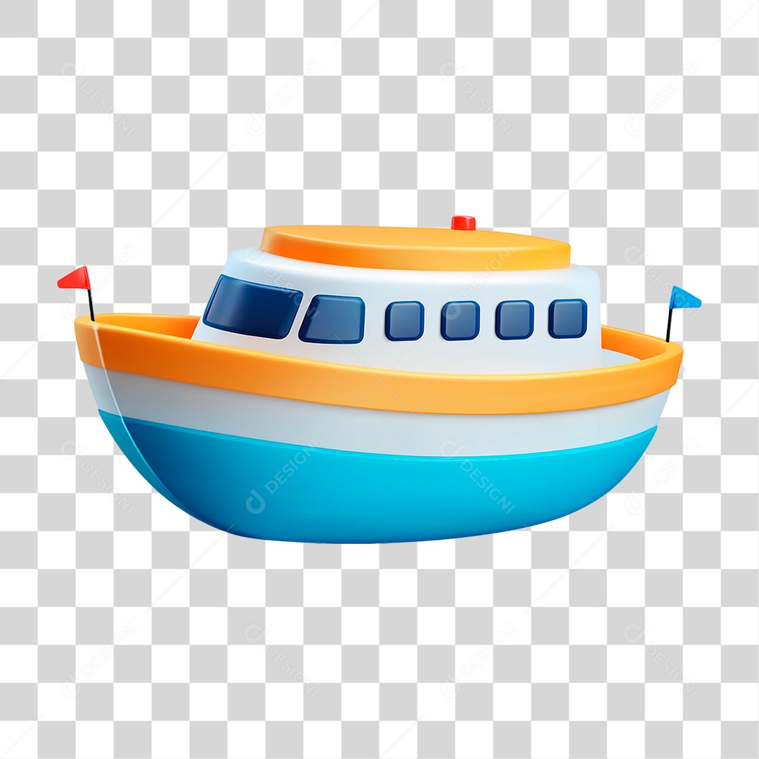 Navio Branco PNG Transparente