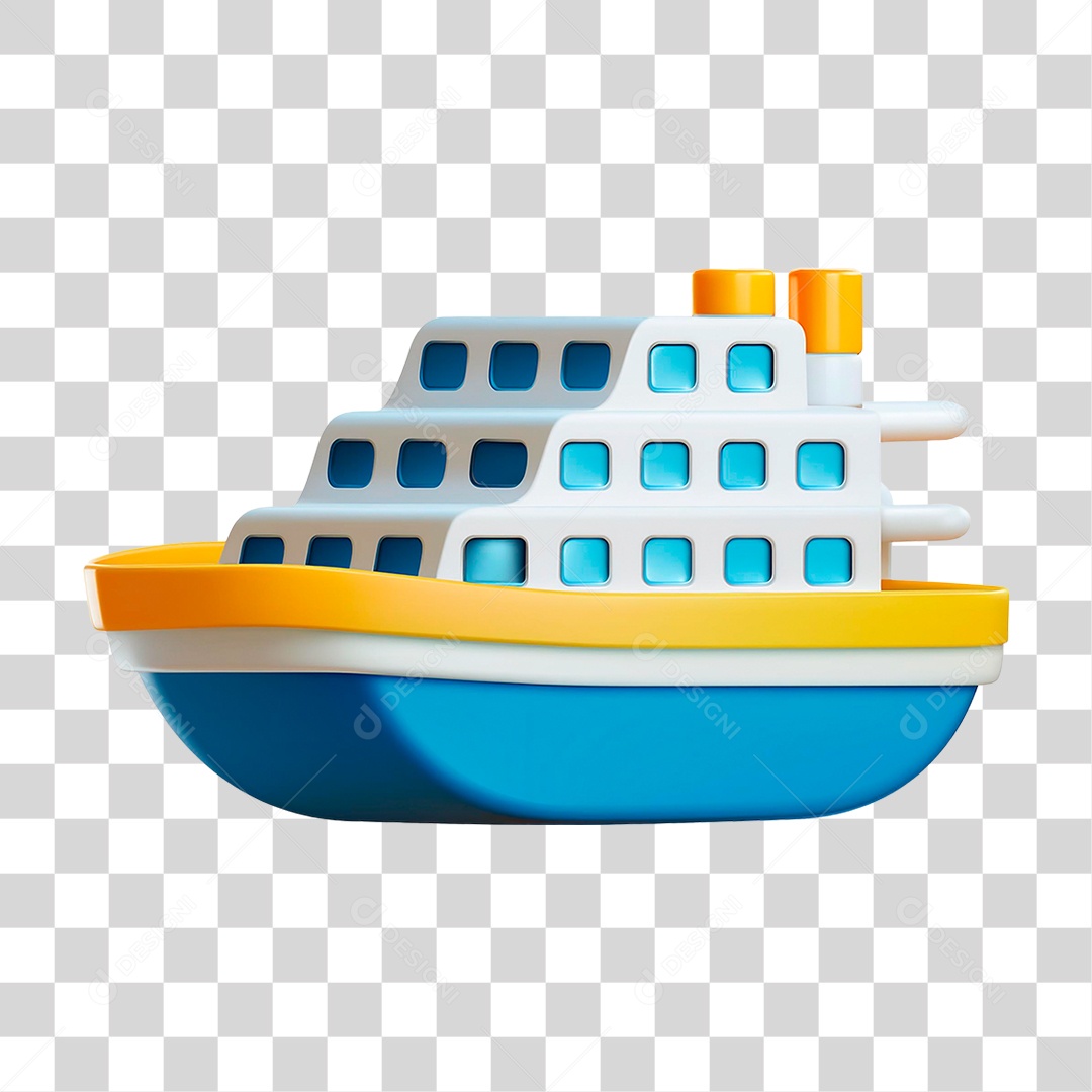 Navio Branco PNG Transparente