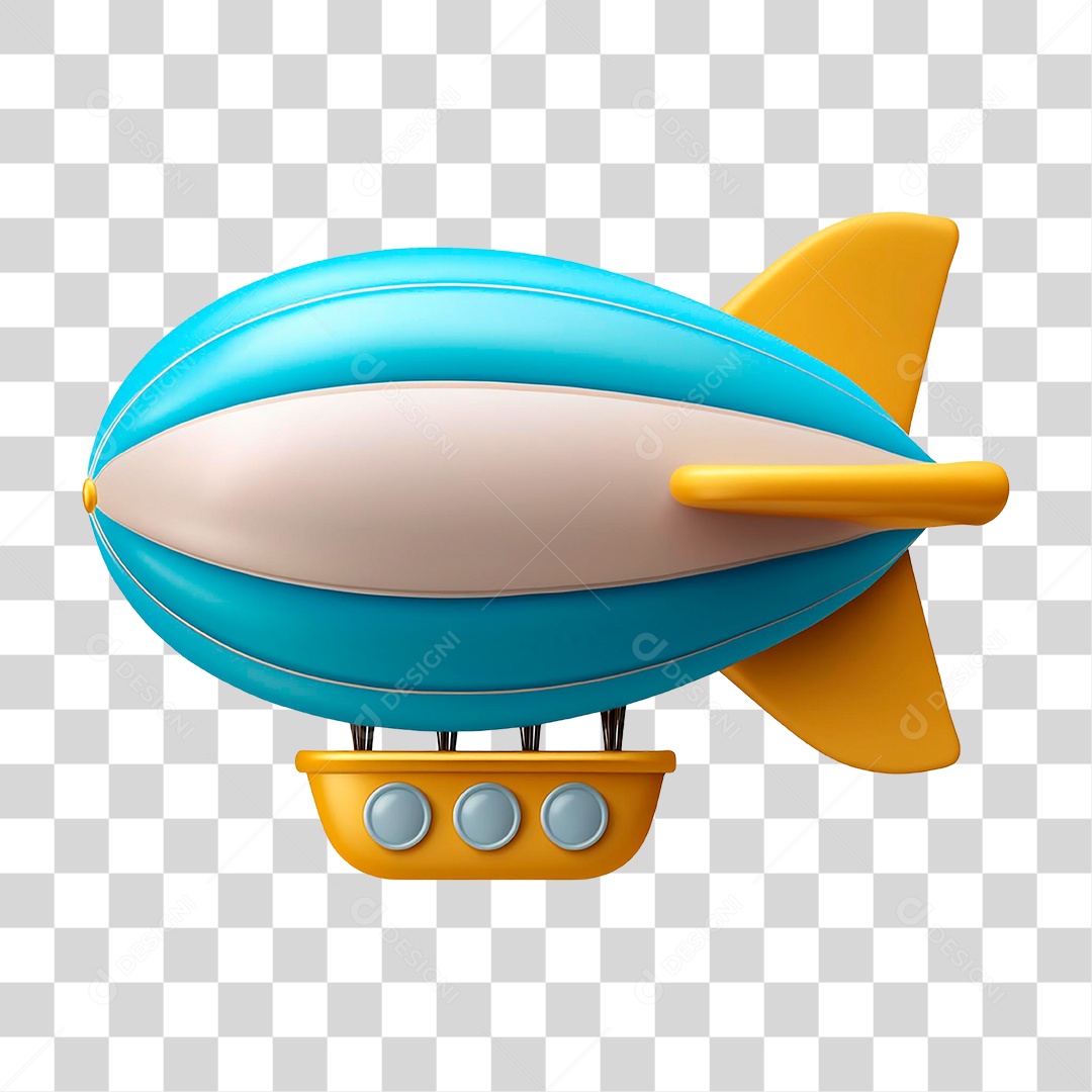 Balão Azul PNG Transparente