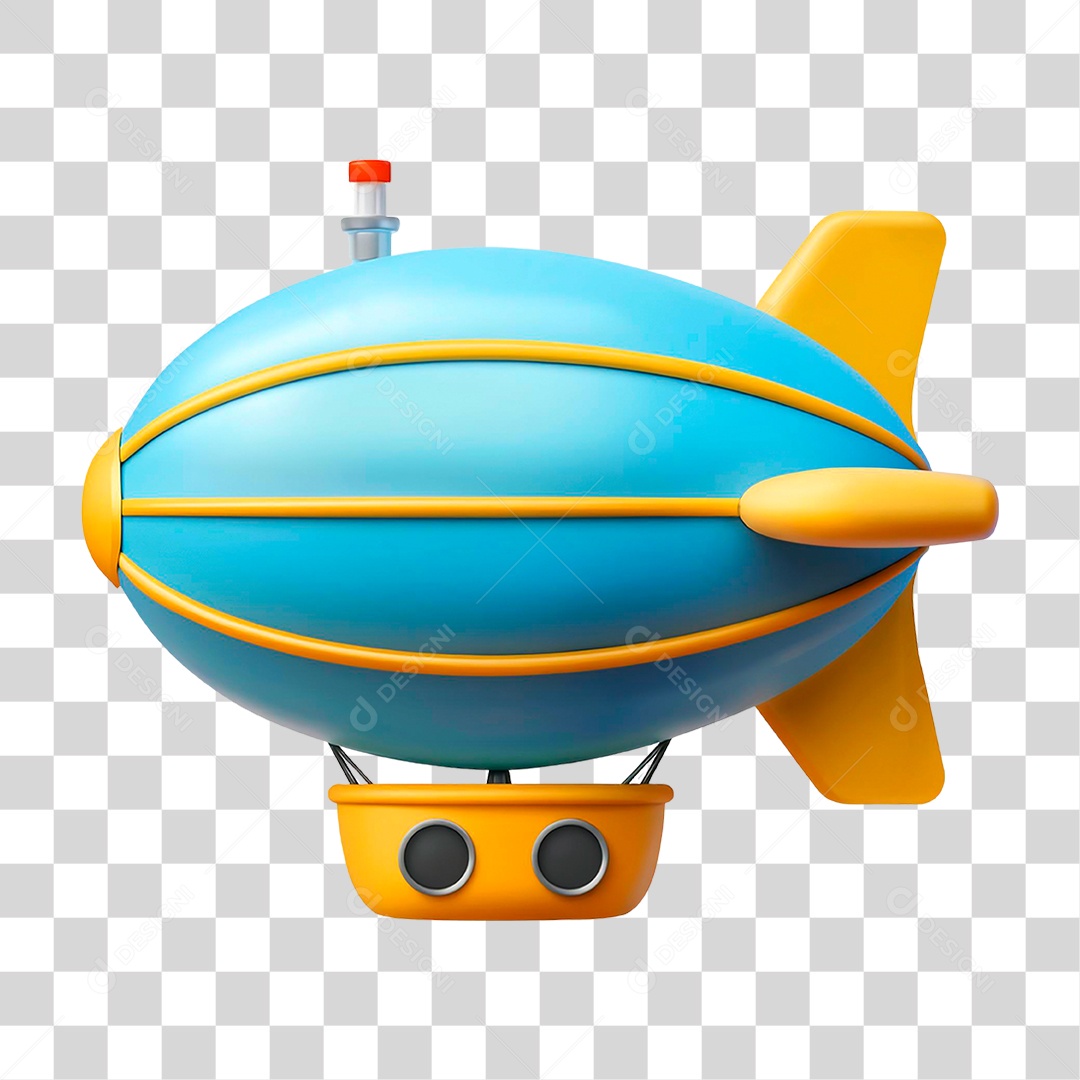 Balão Azul PNG Transparente