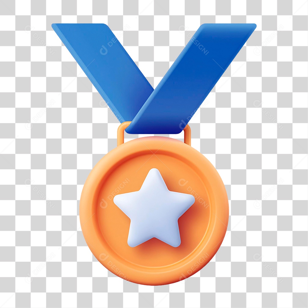 Medalha de Ouro PNG Transparente