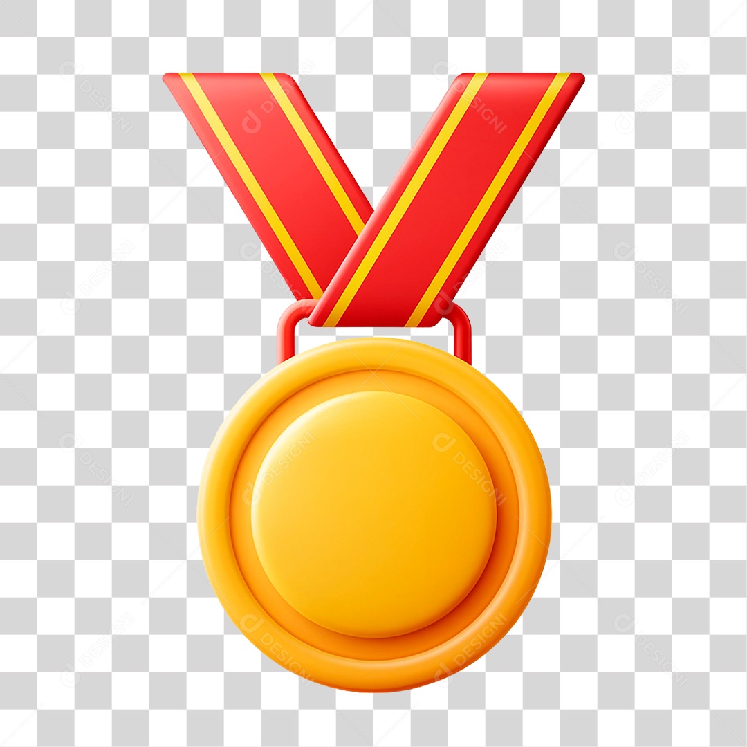 Medalha de Ouro PNG Transparente