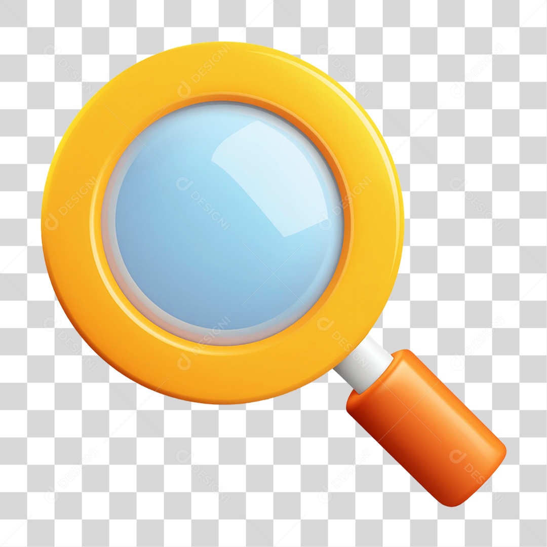 Lupa Metálica PNG Transparente