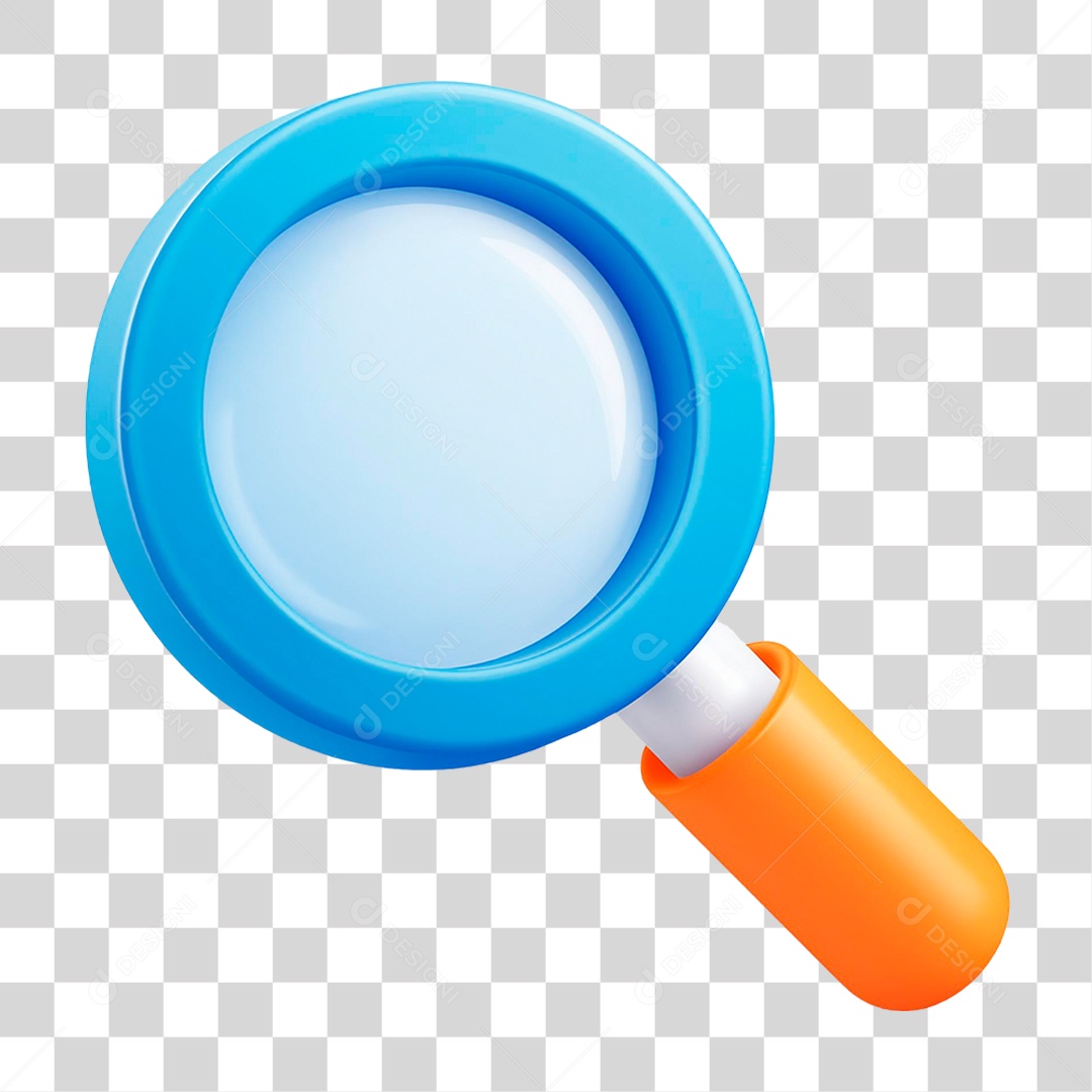 Lupa Metálica PNG Transparente