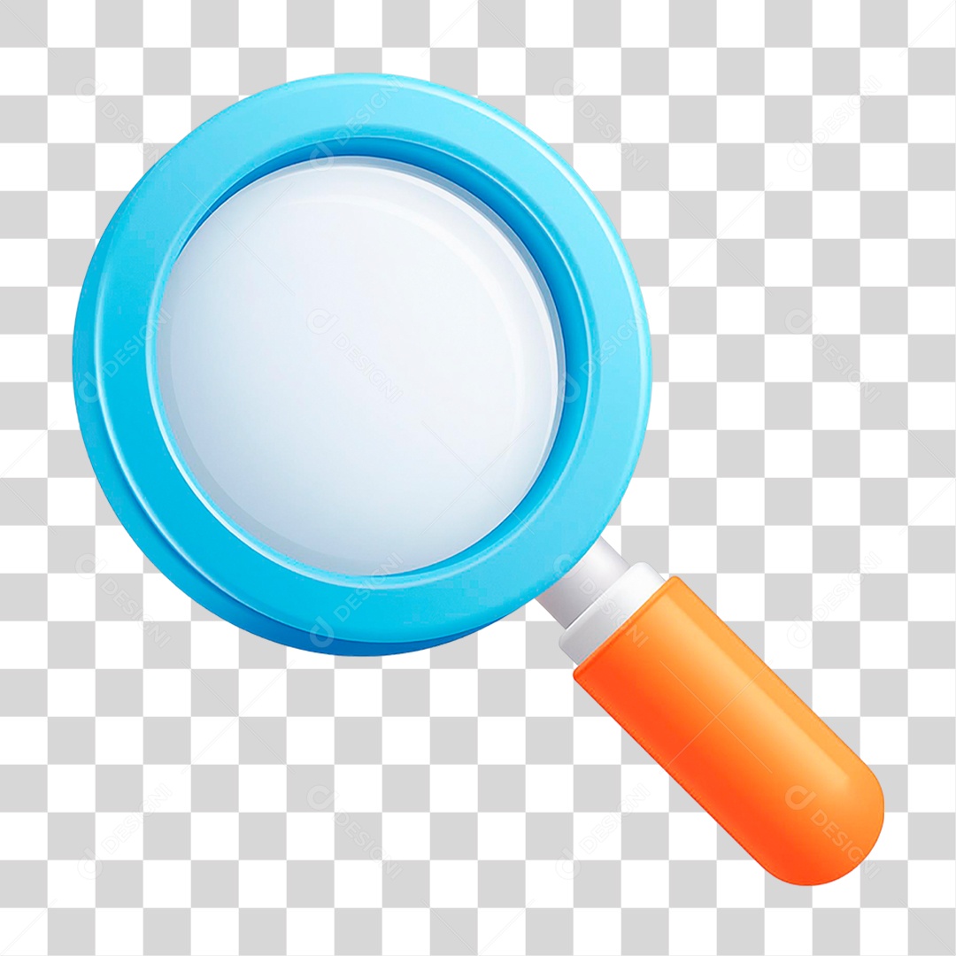 Lupa Metálica PNG Transparente