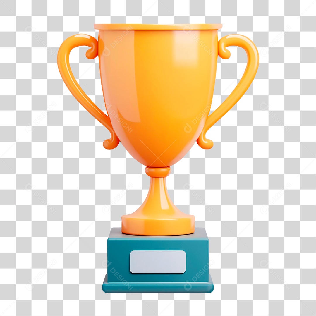 Troféu Dourado PNG Transparente