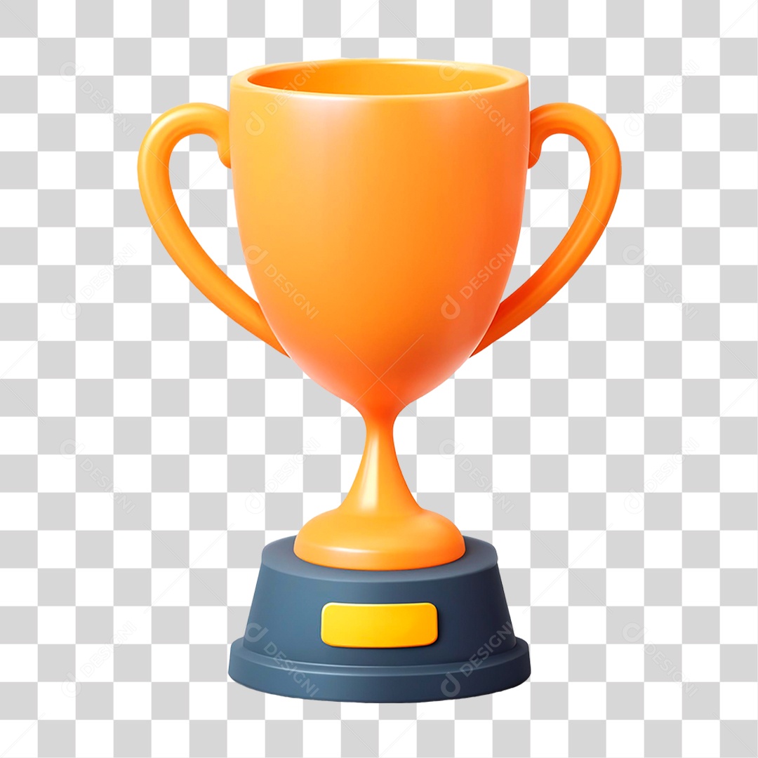 Troféu Dourado PNG Transparente