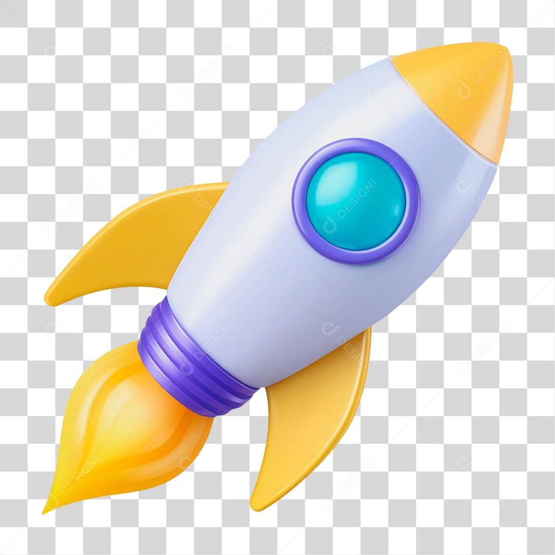 Foguete Espacial PNG Transparente