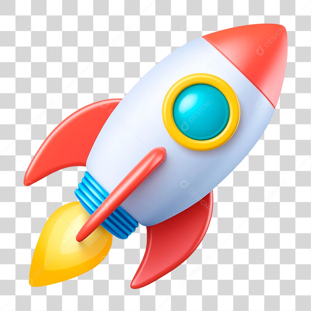 Foguete Espacial PNG Transparente