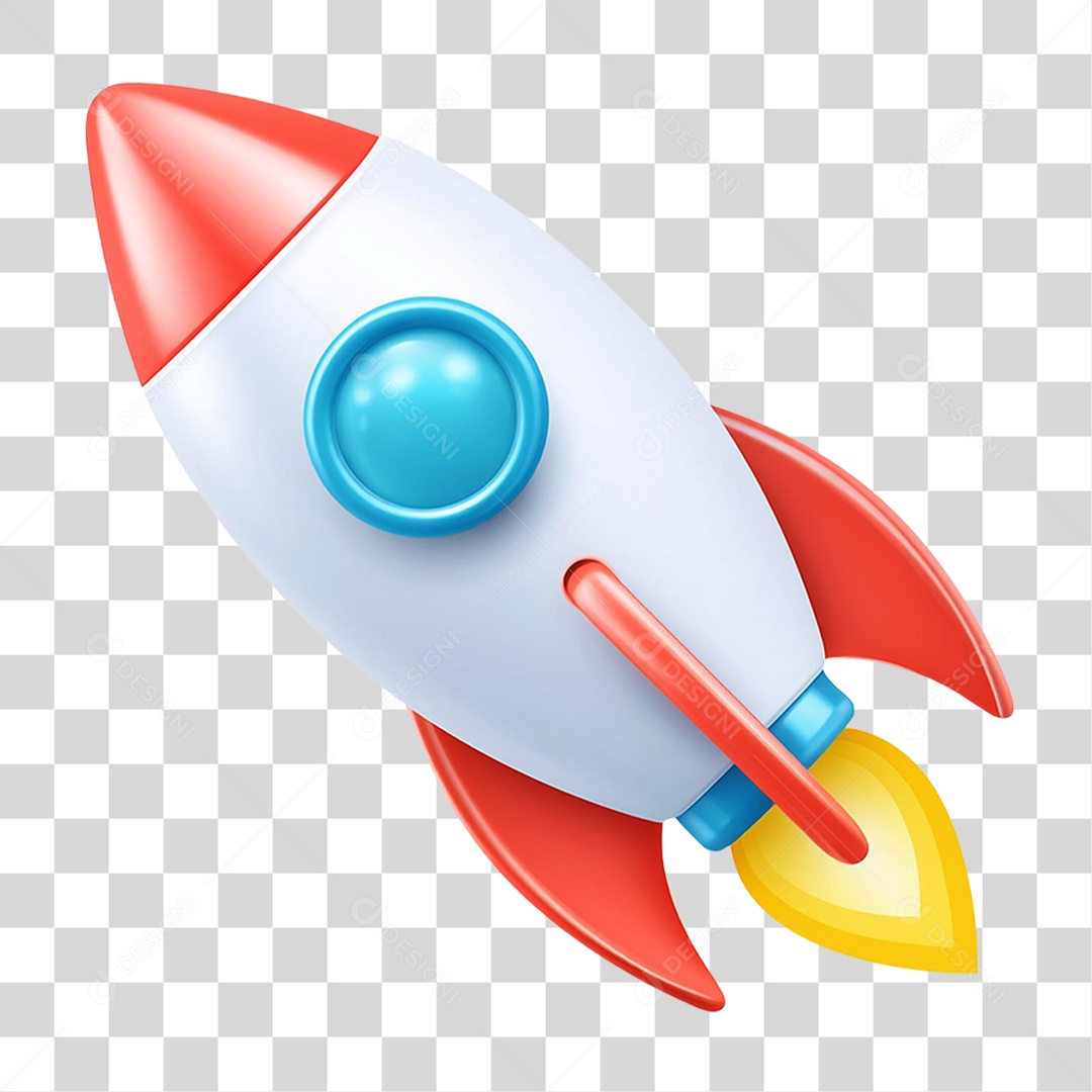 Foguete Espacial PNG Transparente