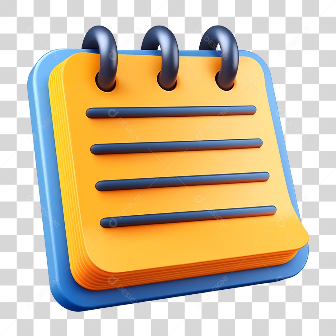 Bloco de Notas PNG Transparente