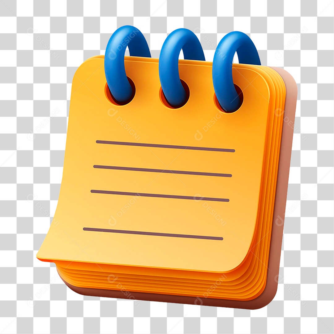 Bloco de Notas PNG Transparente