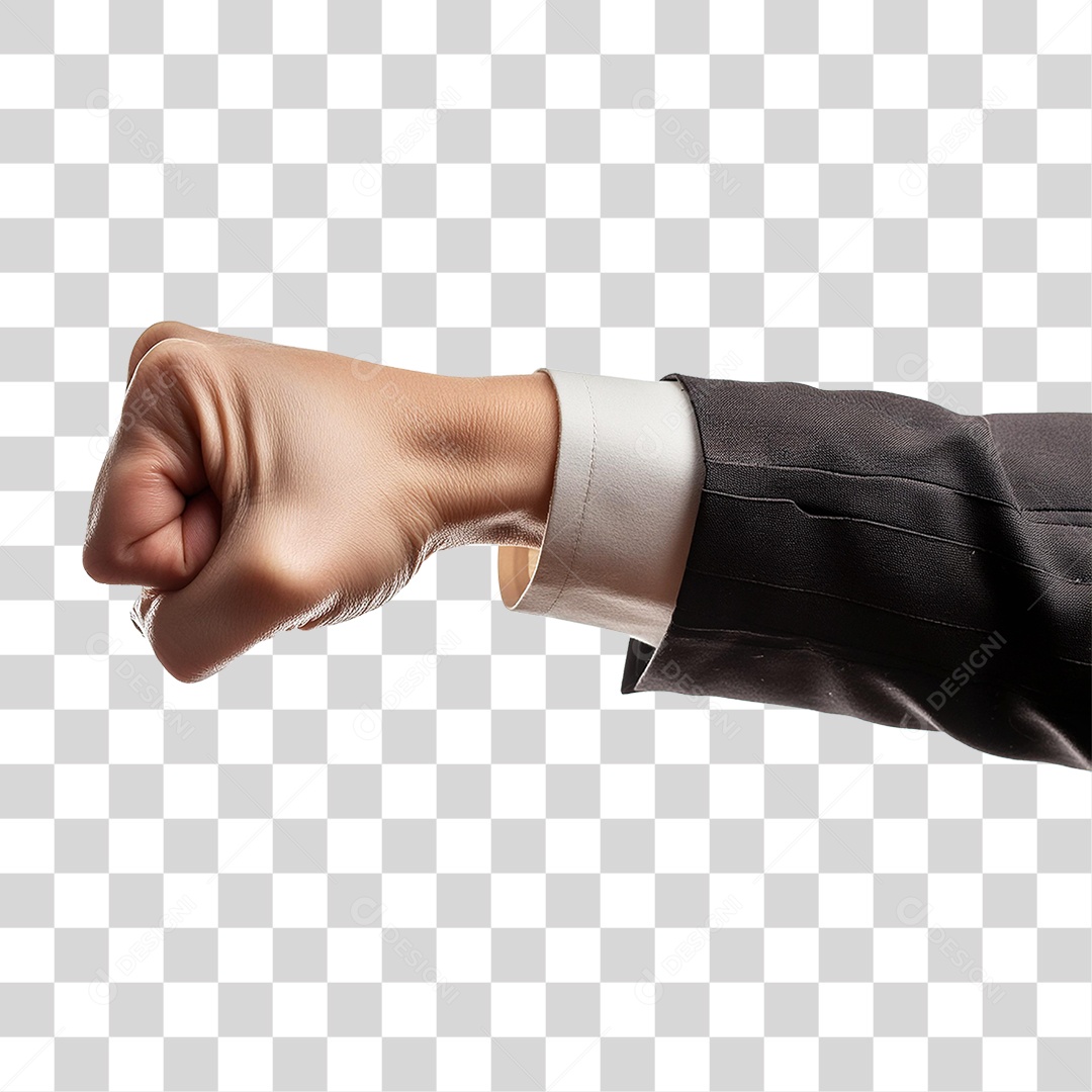 Mão Fechada PNG Transparente