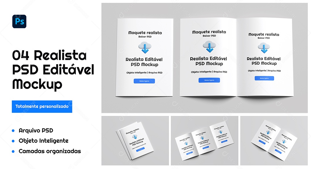 Mockup Folheto PSD Editávelv