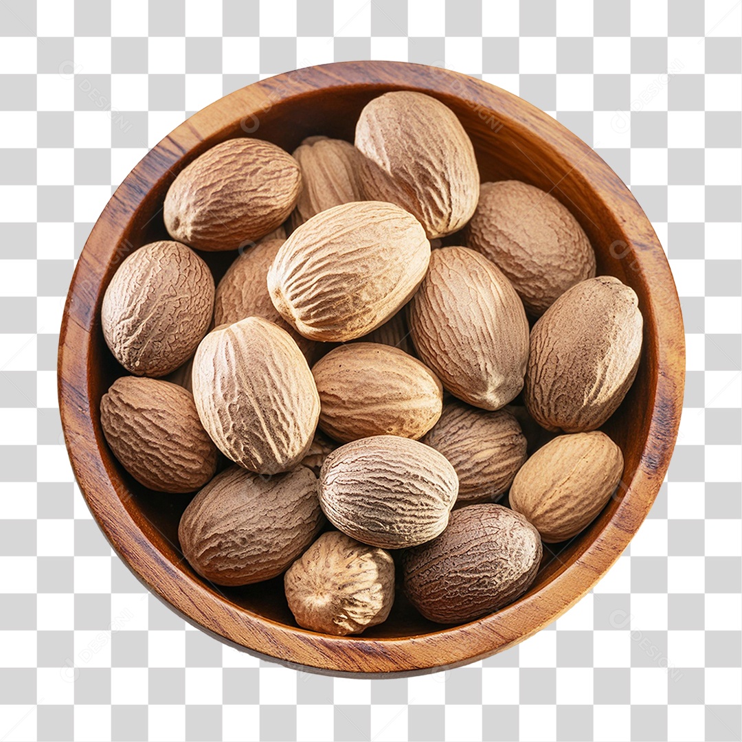 Tigela de Nozes PNG Transparente
