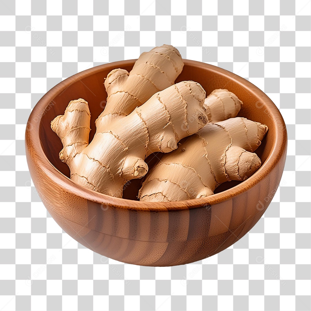 Tigela de Gengibre PNG Transparente