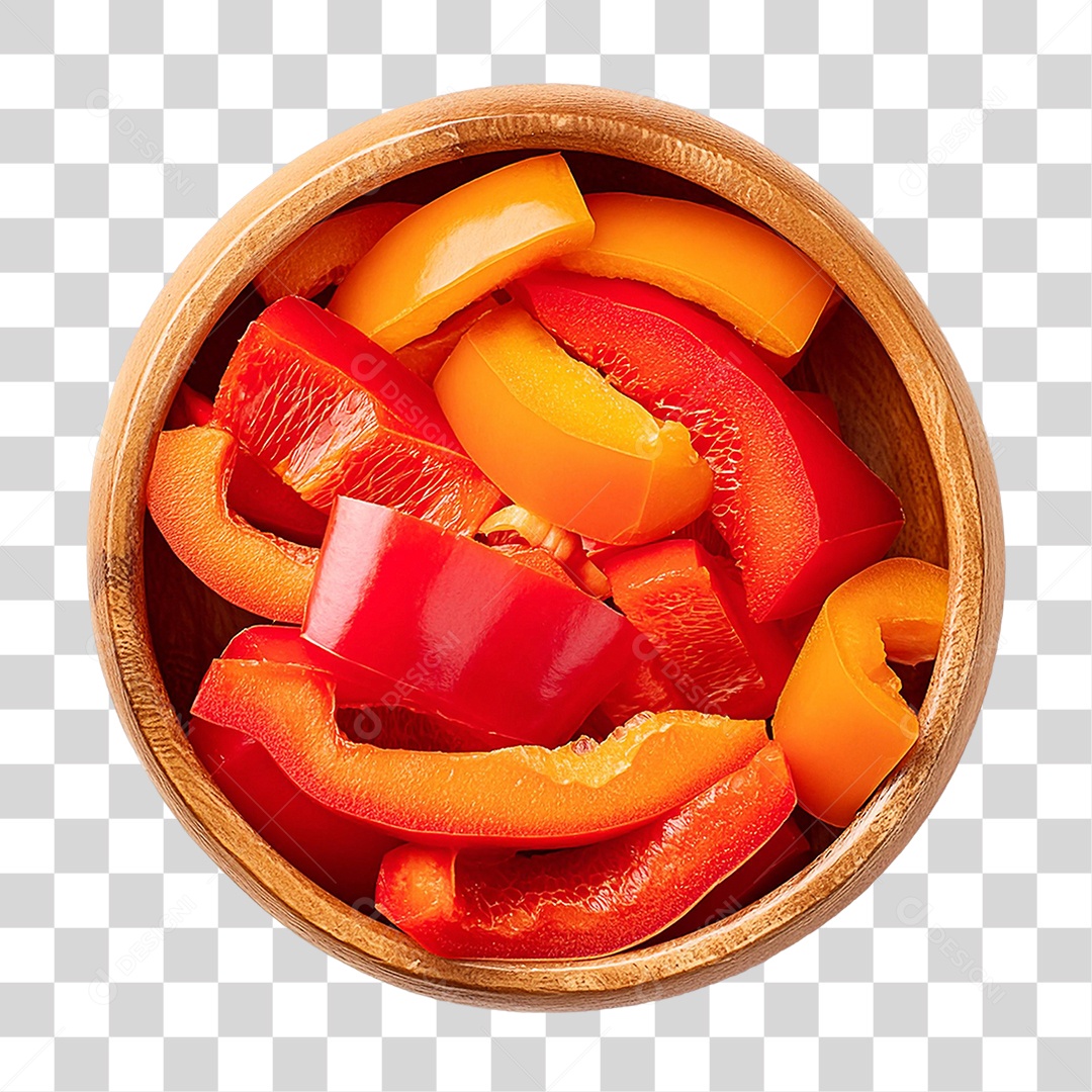 Tigela de Pimentão PNG Transparente