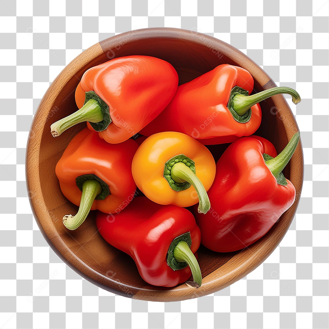 Tigela de Pimentão PNG Transparente