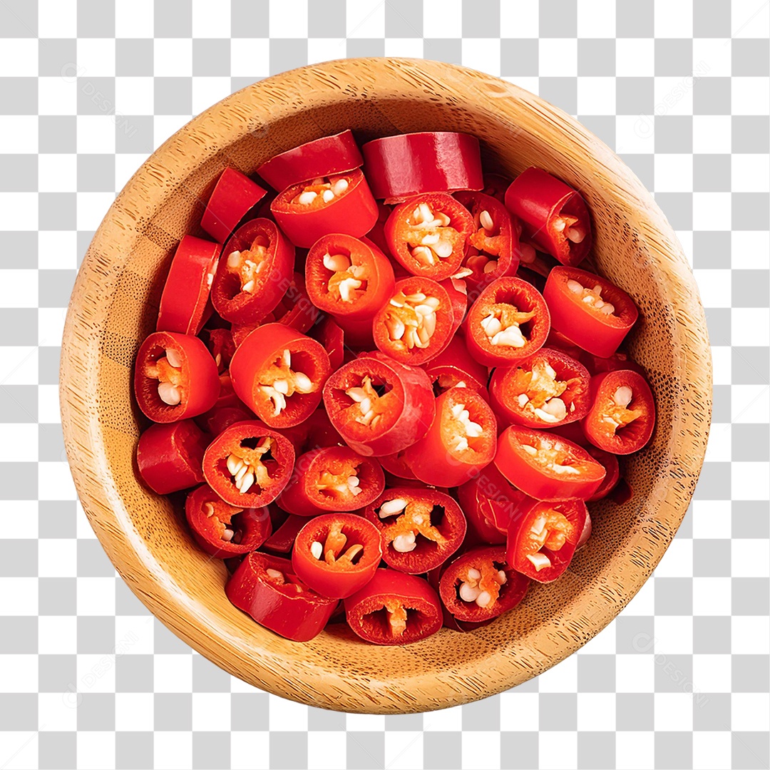 Pimentas Picadas PNG Transparente