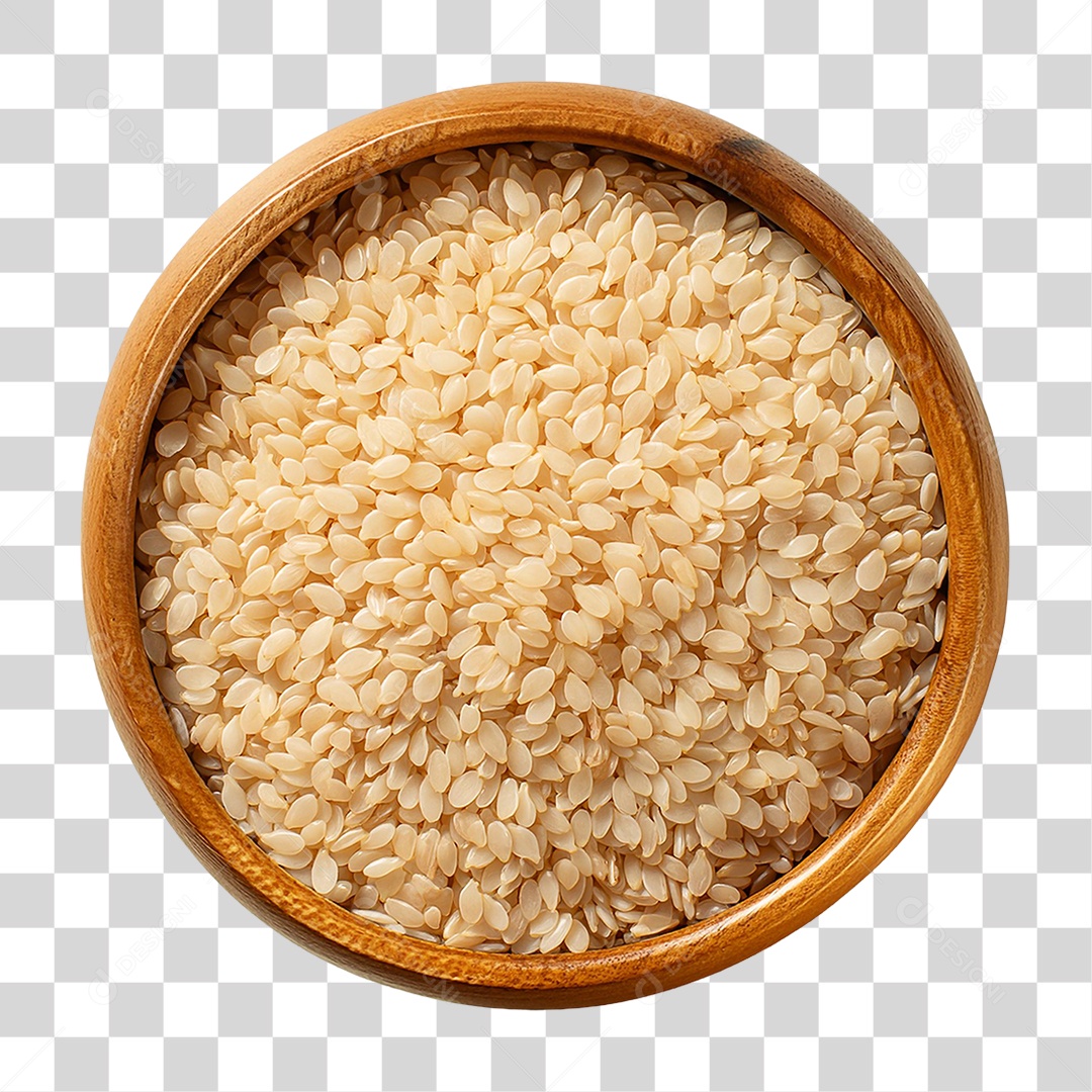 Tigela de Arroz Integral PNG Transparente