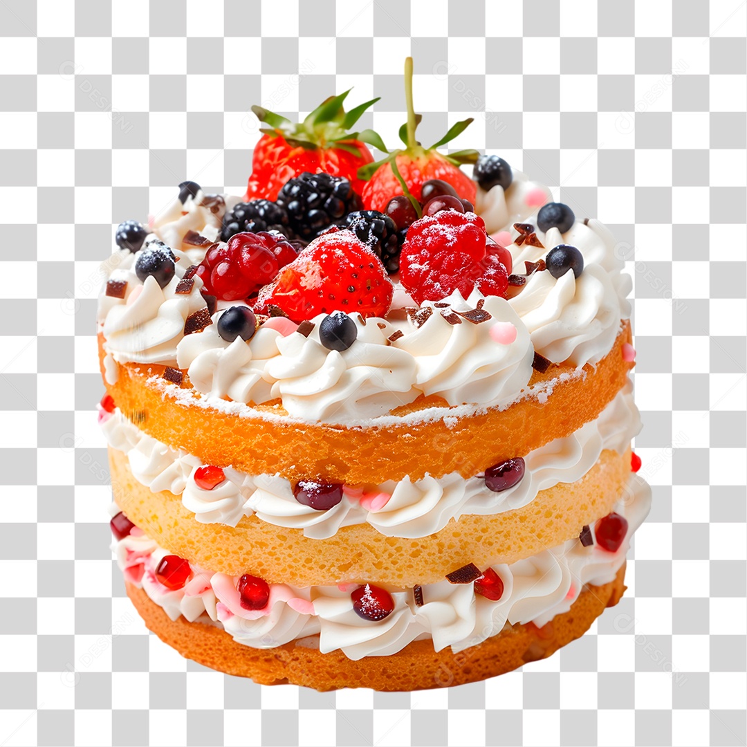 Bolo de Camadas PNG Transparente