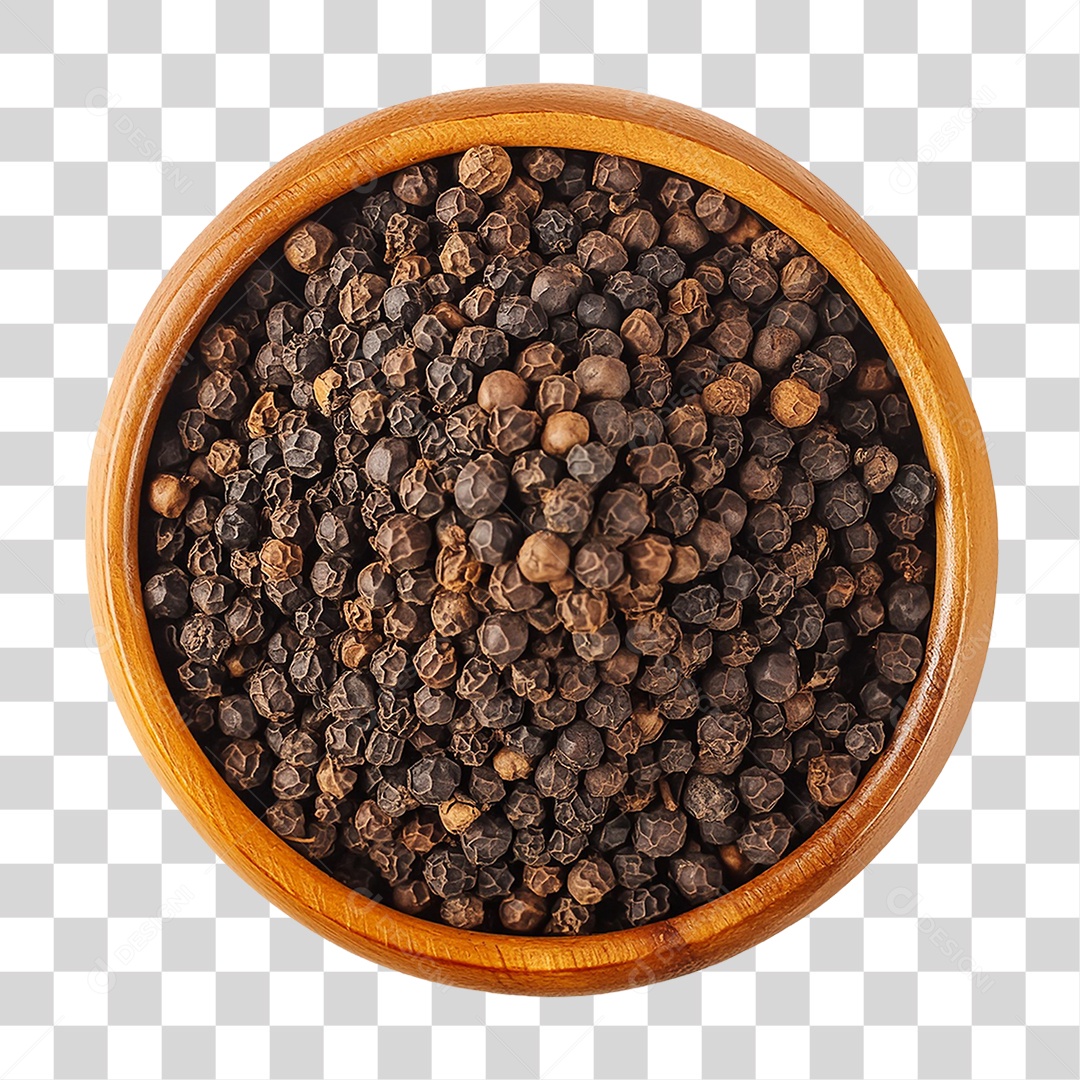 Tigela com Pimenta do Reino PNG Transparente