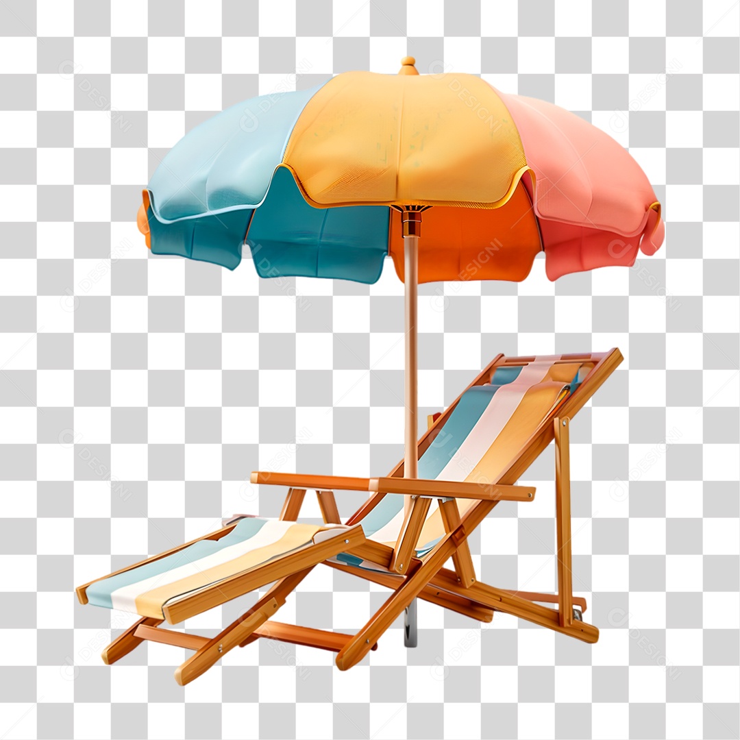 Cadeira de Praia PNG Transparente